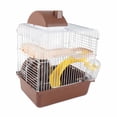 thumbnail image 1 of Hamster Cage, Hamster  High Chassis Design 2 Tier  for Small Pet Blue,Pink,Brown, 1 of 5