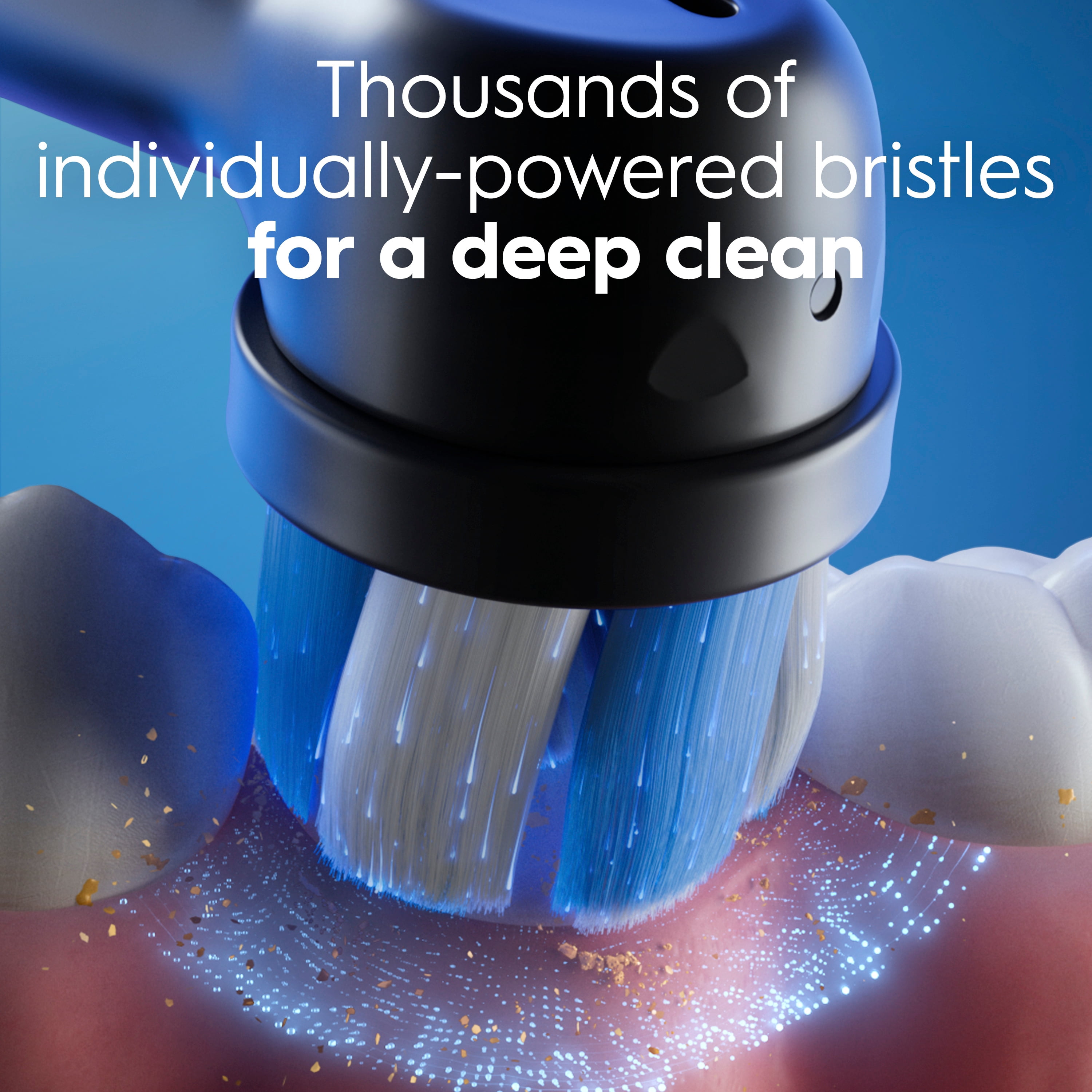 Brosse à dents électrique rechargeable Oral-B, iO4 Propreté et gencives, 4 modes de nettoyage, détecteur de pression visuel pour protéger les gencives, 2 brossettes, étui de voyage, rose