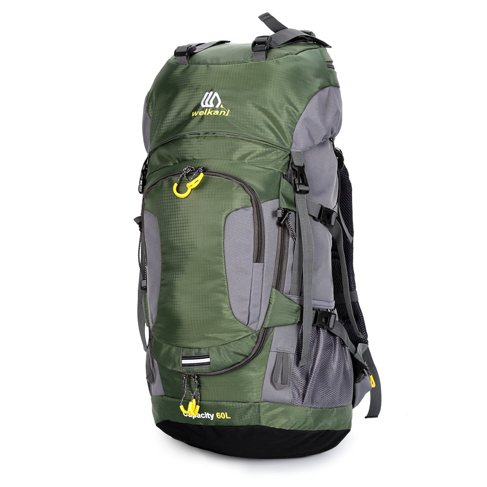 Sac à Dos de Randonnée Imperméable 60 L Camping Alpinisme Cyclisme Sac à Dos Sac de Sport Extérieur avec Housse de Pluie