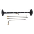 thumbnail image 1 of Undercarriage Cleaner, Two Rubber Wheels Stainless Steel Nozzles 1/4 Inch Connection Under Car Water Broom 4000psi With 3 Extension Wands For Garage, 1 of 7