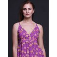 thumbnail image 5 of Bimba Robe Longue Maxi à Bretelles Spaghetti Ajustables à Imprimé Floral, Tenue de Plage d'Été - Moyen, 5 of 5