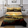 thumbnail image 1 of YST Field Landscape Coverlet Set Rustic Decor Farmhouse Theme Bedspread Set Queen For Kids Adults Watercolor Impressionism Style Quilt Set With 2 Pillowcases, 1 of 5