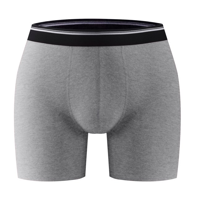 Mens Fallow Ventilate Cotton Underwear Solid Color Open Boxers