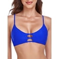thumbnail image 1 of RELLECIGA Women's Strappy Longline Triangle Bikini Top, 1 of 6