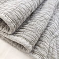 thumbnail image 3 of Gouchee Home Carson King Quilt Set – 3-Piece Grey Bedding Set, Stone-Washed Cotton with Wave Stitch Pattern, Soft All-Season Bedspread with Plush Fill & Matching Pillow Shams, 3 of 9