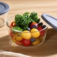 thumbnail image 2 of Mainstays Round Glass Food Storage Container with PE Lid 920ml, 2 of 8