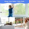 thumbnail image 2 of EcoNesxp 51 Inch Inside Sliding Patio Door Window Security Bar Stop Inch Inside Sliding Patio Door Window Security Bar Stop Sliding Glass Door Lock Hardware 16 To For Home Apartment Security, 2 of 5