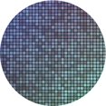 thumbnail image 1 of Ahgly Company Tapis Rond Lavable en Machine Intérieur Transitionnel Bleu Koi, 8 Pieds Rond, 1 of 7
