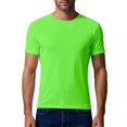 thumbnail image 2 of Viluyesy T-Shirt Actif d'Été à Séchage Rapide pour Homme, Col Ras du Cou, Muscle, Doux, Extensible, Uni, Manches Courtes, Vert, TG, 2 of 9
