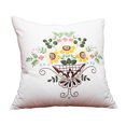 thumbnail image 2 of DIY Embroidery Pillow Covers Cushion Cover Floral Pattern Fabric Pillow Case white1, 2 of 9