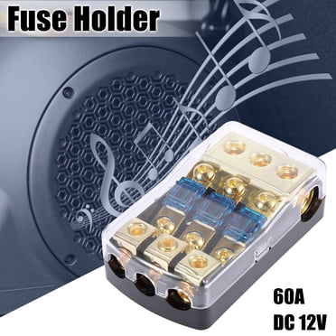 Unique Bargains Porte-Fusible de Véhicule Bloc de Distribution de Fusibles Auto Support Fusible 60 Ampères