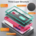 thumbnail image 4 of for Samsung Galaxy S22 Ultra 5G Case, Samsung S22 Ultra Phone Case with Built in Kickstand, Shockproof/Dustproof/Drop Proof Heavy Duty Military-Grade Rugged Protective Cover for Samsung S22 Ultra 5G, 4 of 8