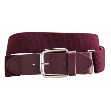 Martin Sports Single (1) Baseball/Softball Pant Adjustable Youth Belts, 1.25" Wide (Maroon)