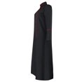 thumbnail image 4 of Penkiiy Priest Robe Dress for Men Clearance Men Solid Halloween Long-sleeved Button Robe Cosplay Coat Black Priest Robe Dress, 4 of 9