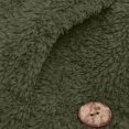 thumbnail image 4 of Womens Cardigan Plus Size Button Plush Tops Hooded Loose Cardigan Wool Coat Winter Jacket Navy Xl, 4 of 4
