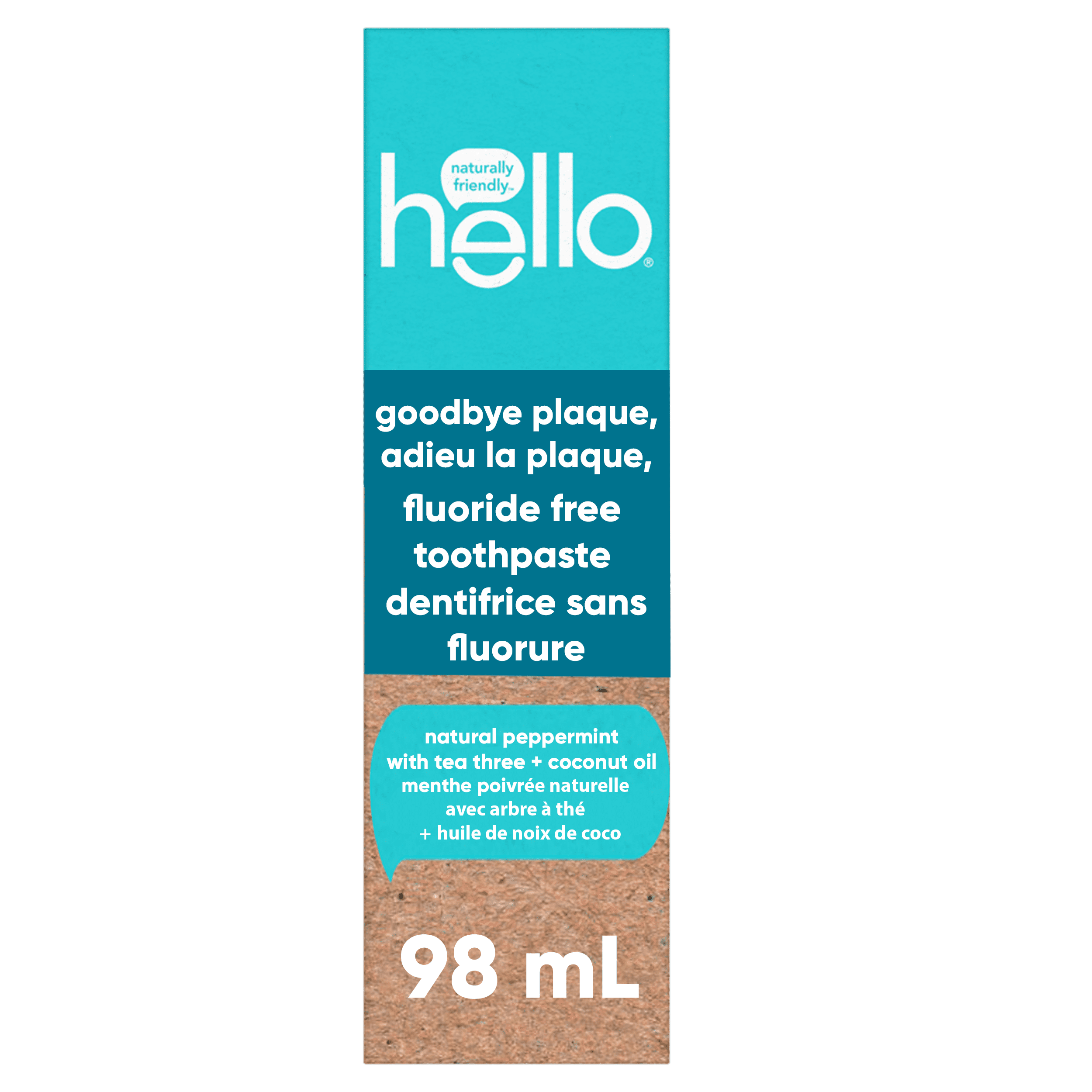 DENTIFRICE ANTIPLAQUE HELLO (APW) SANS FLUORURE 12/98 ML