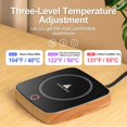 thumbnail image 3 of QJUHUNG Coffee Mug Warmer  Coffee Cup Warmer for Desk with 3 Temperature Control 104℉/122℉/131℉  Coffee Warmer with Auto Shut off for Coffee Milk Tea Beverage (Pink), 3 of 6
