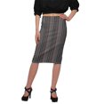 thumbnail image 1 of Moomaya Printed Knee Length Skirt For Women Plus Size Poly Spandex Skirt, 1 of 6