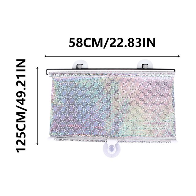 Chmadoxn Rideau de Douche, Pare-Soleil de Voiture Protection Solaire Isolation Thermique Rideaux Stores Enrouleurs Automatiques et Pare-Soleil de Fenêtre Automatiques Rétractables pour Usage Automobile Pare-Soleil Télescopique