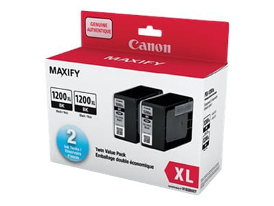 Canon PGI-1200XL BK Twin Pack - 2-pack - High Yield - black
