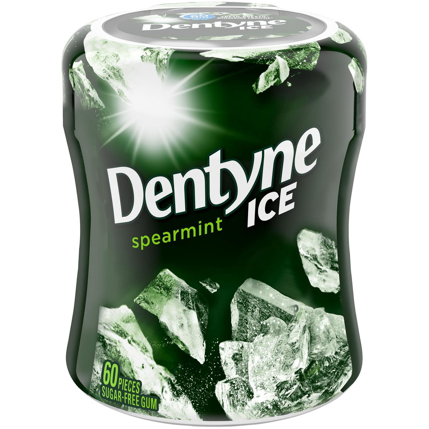 Dentyne Ice Spearmint, Sugar Free Gum, 1 bottle (60 pieces)