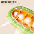 thumbnail image 3 of Espace de Reproduction de vers à Soie, Boîte d'Observation Design Régionalisé Bébé Forme de Ver à Soie Fenêtre Transparente Trous de Ventilation Éducatifs pour Grenouilles Vert, 3 of 7