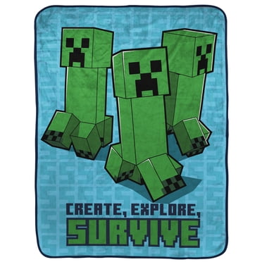 Minecraft Kids Fleece Throw