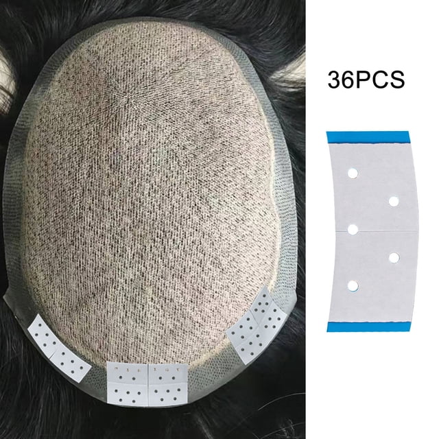 Catégorie de Produit Ruban 2 Ruban pour Perruque Mini Ruban Double 36 Onglets pour Perruque Toupet Postiche - Bandes de Liaison Réutilisables pour Fixation Sécurisée de la Postiche