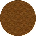 thumbnail image 1 of Ahgly Tapis Rond Lavable en Machine Intérieur Transitionnel Rouge Bordeaux, 3 Pieds Rond, 1 of 7