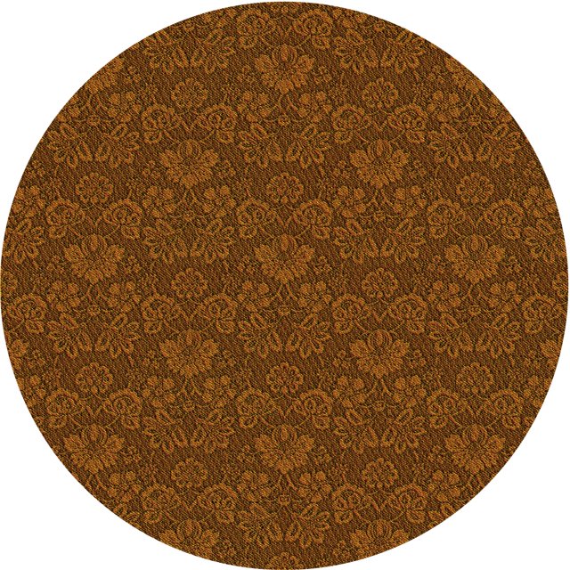 Ahgly Tapis Rond Lavable en Machine Intérieur Transitionnel Rouge Bordeaux, 3 Pieds Rond