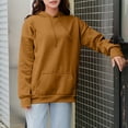 thumbnail image 2 of Chbgutlmr Sweatshirts for Women Plus Size Long Sleeve Casual Basic Hoodies Drawstring Loose Oversized Pullover, 2 of 8