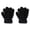 Noir, variante sur 1 Paire de Gants d'Hiver Unisexes en Molleton Corail Épais Doux Élastiques à Doigts Complets Couleur Unie Grande Friction Antidérapants Thermiques pour Ski et Patinage en Plein Air