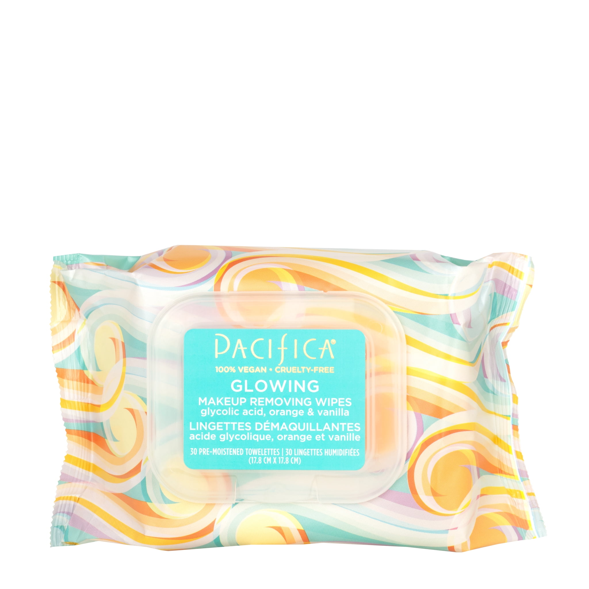 Pacifica - Lingettes démaquillantes illuminatrices - 30 pièces