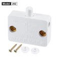 thumbnail image 2 of Unique Bargains 1A 250V Momentané Normal Fermer Lampe d'Armoire Interrupteur Blanc 2 Pack, 2 of 5