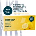 thumbnail image 4 of Lunderg Lemon Scented Super Absorbent Commode Pads - Medical Grade Value Pack 250 Count - for Bedside Commode Liners Disposable, Adult Commode Chair, Portable Toilet Bags - Make Your Life Easier, 4 of 6