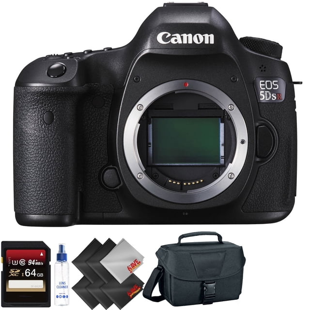 Canon EOS 5DS R Appareil Photo Reflex Numérique (Boîtier Seul) + Carte Mémoire 64 Go + Accessoires de Luxe Ensemble