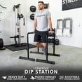 thumbnail image 2 of Synergee Dip Bar Black – Adjustable 30" to 39" 400 lb Capacity, 2 of 6