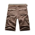 thumbnail image 4 of EOYWHK Shorts d'Entraînement pour Hommes Athleisure Shorts Cargo Coupe Décontractée Bermuda Demi-Longueur Extensible pour Course Randonnée avec Multi-Poches, S-4TG, 4 of 4