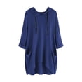 thumbnail image 1 of Timegard Hoodies for Women Plus Size Long Sleeve Drawstring Fall Casual Loose Comfy Blouse with Pockets, 1 of 3