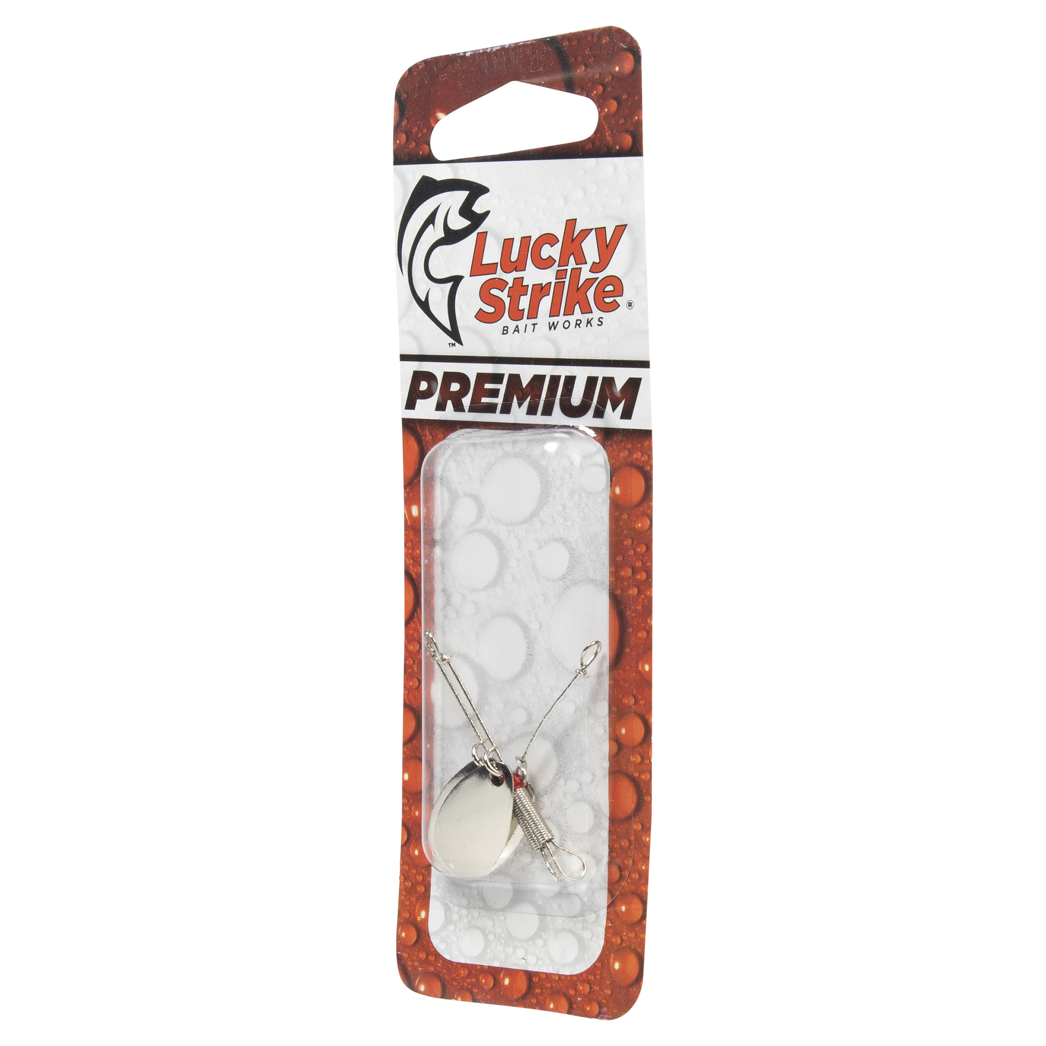 Lucky Strike Spinner simple nickel #2 – Ensemble de 3 – Leurre de pêche