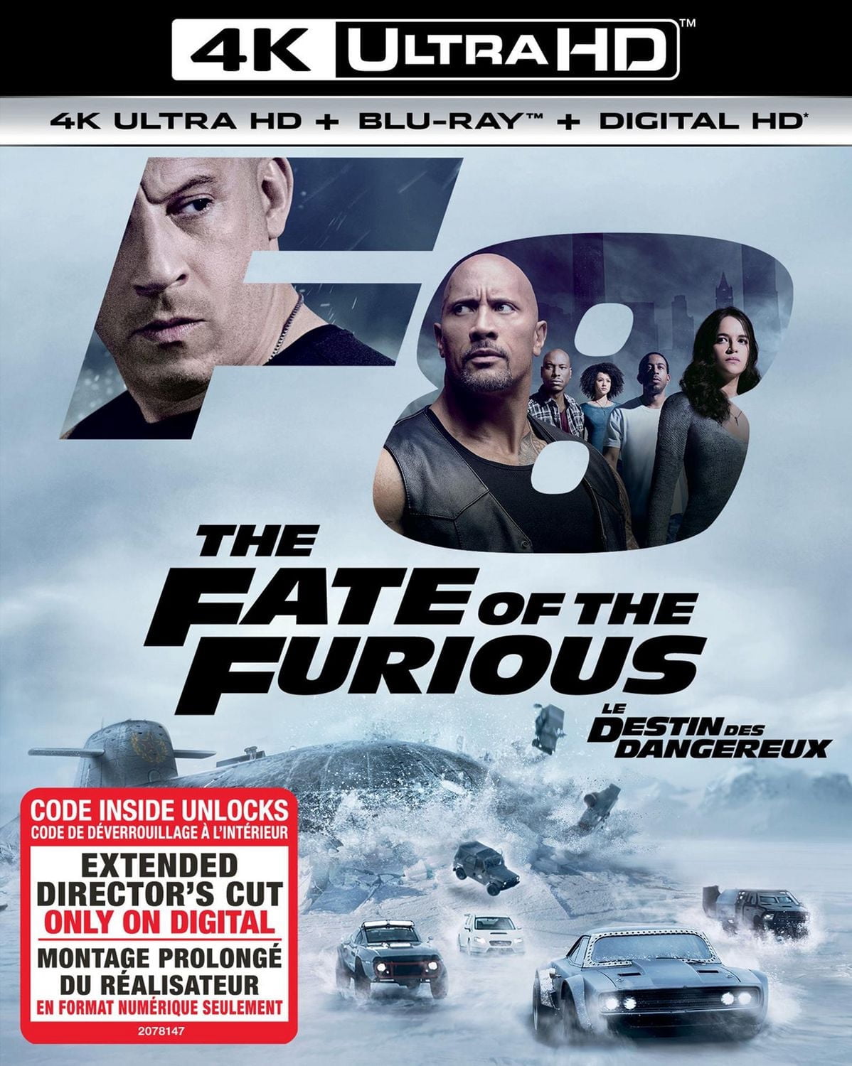 The Fate Of The Furious (4K Ultra HD + Blu-ray + Digital HD) (Bilingual)