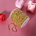 thumbnail image 4 of 20m Artificial Faux Pearl Bead String for Christmas Tree Wedding Curtain DIY DecorationGold, 4 of 6