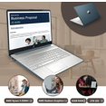 thumbnail image 2 of HP Portable d'Affaires 15,6 Po FHD, AMD Ryzen 5-5500U, 32 Go de RAM, SSD PCIe 2 To, Graphiques AMD Radeon, Caméra Web HD, Wi‐Fi 5, Bluetooth, Win 11 Pro, Bleu, Carte USB Hotface 32 Go, 2 of 7