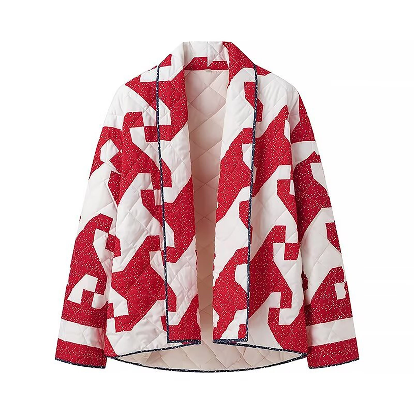 EGNMCR Womens Long Puffer Coat, Long Sleeve Padded Winter Down Coats, Hooded Parka Jacket Women's Casual Jacket Cardigan Fashionable Printed Loose Top Jacket Long Sleeved Jacket Women Coat