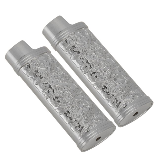 Vintage Botanic Design Zinc Alloy Lighter Case Cover Sleeve Holder For Full Size Lighter J6, Easy To Use, Secure , Perfect Gift Choice
