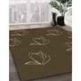 thumbnail image 3 of Ahgly Company Tapis Rond Lavable en Machine Intérieur Transitionnel Chêne Brun, 4 Pieds Rond, 3 of 7
