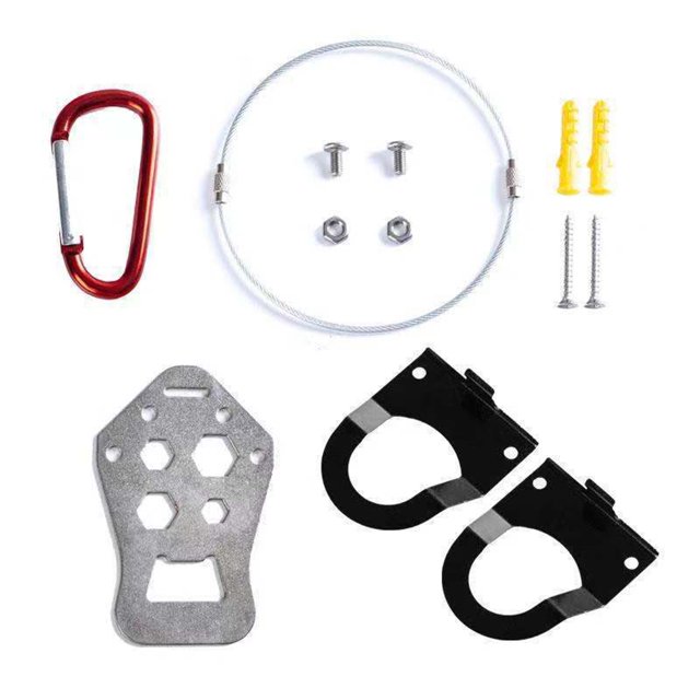 1 Set Of Bike Lock Shoe Wall Hook Wall Mount Self-locking Protective Hooks Shoes Display Stand