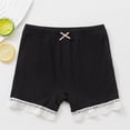 thumbnail image 2 of Timegard Vêtements Fille Nœud Papillon Mignon Coton Confortable Dentelle Tenue d'Intérieur Décontractée Shorts Ajustés sous Robe Été, 2 of 3