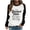 Black, variant on Jsaierl Womens Trendy Letter Printed Sweatshirts Funny Patchwork Long Sleeve Pullover Daily Work Round Neck Tops Soft Comfy Warm Blouses
