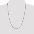 thumbnail image 2 of 925 Sterling Silver 3mm Figaro Chain Anklet, 2 of 5